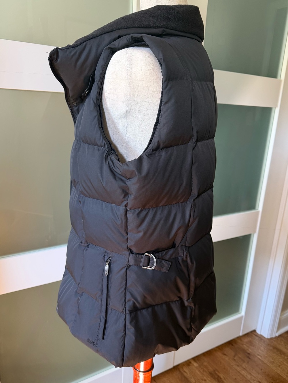 Eddie Bauer Black Quilted Goose Down Puffer Vest - Picture 7 of 9
